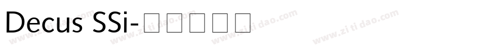 Decus SSi字体转换